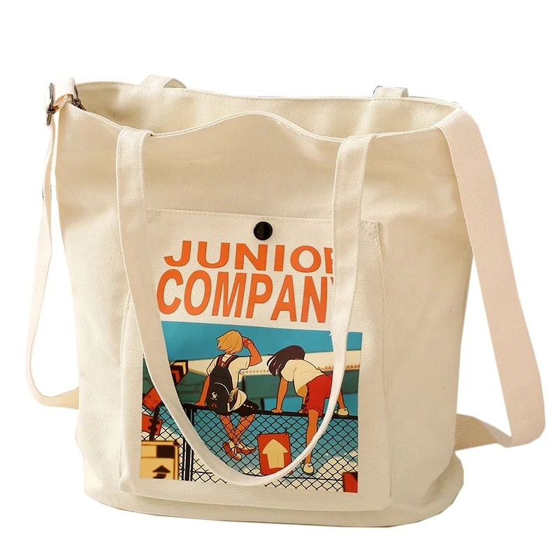 Factory HOT Sale Canvas Bag OEM Custom Printing Shopping Bag Reusable Women Canvas Tote Bag
