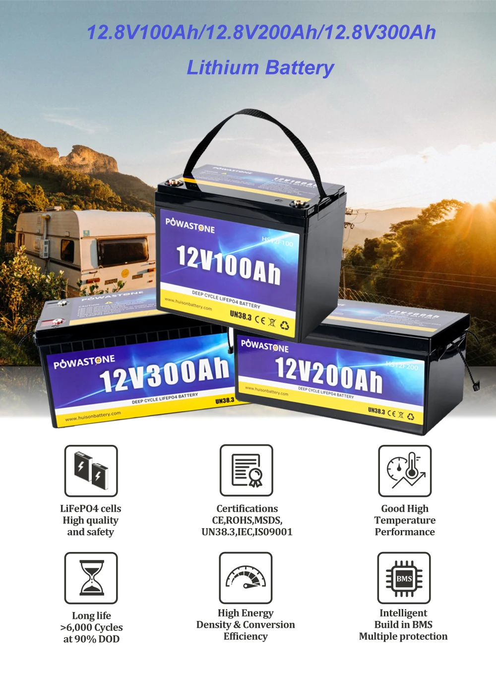 Batterie Per Fotovoltaico 12V DIY Battery Box Case 180A Li Ion Lifepo4 ...