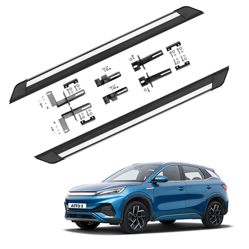 Yuan Plus Aluminum Alloy Running Boards ATTO3 Threshold Patrol Side Step Nerf Bar For BYD ATTO 3