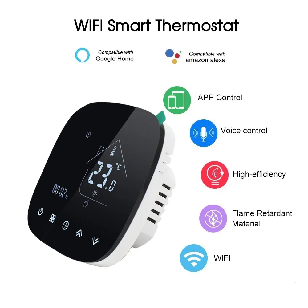 Termostato Wifi compatible con Google Home Alexa (caldera de gas de agua  wifi 3a)