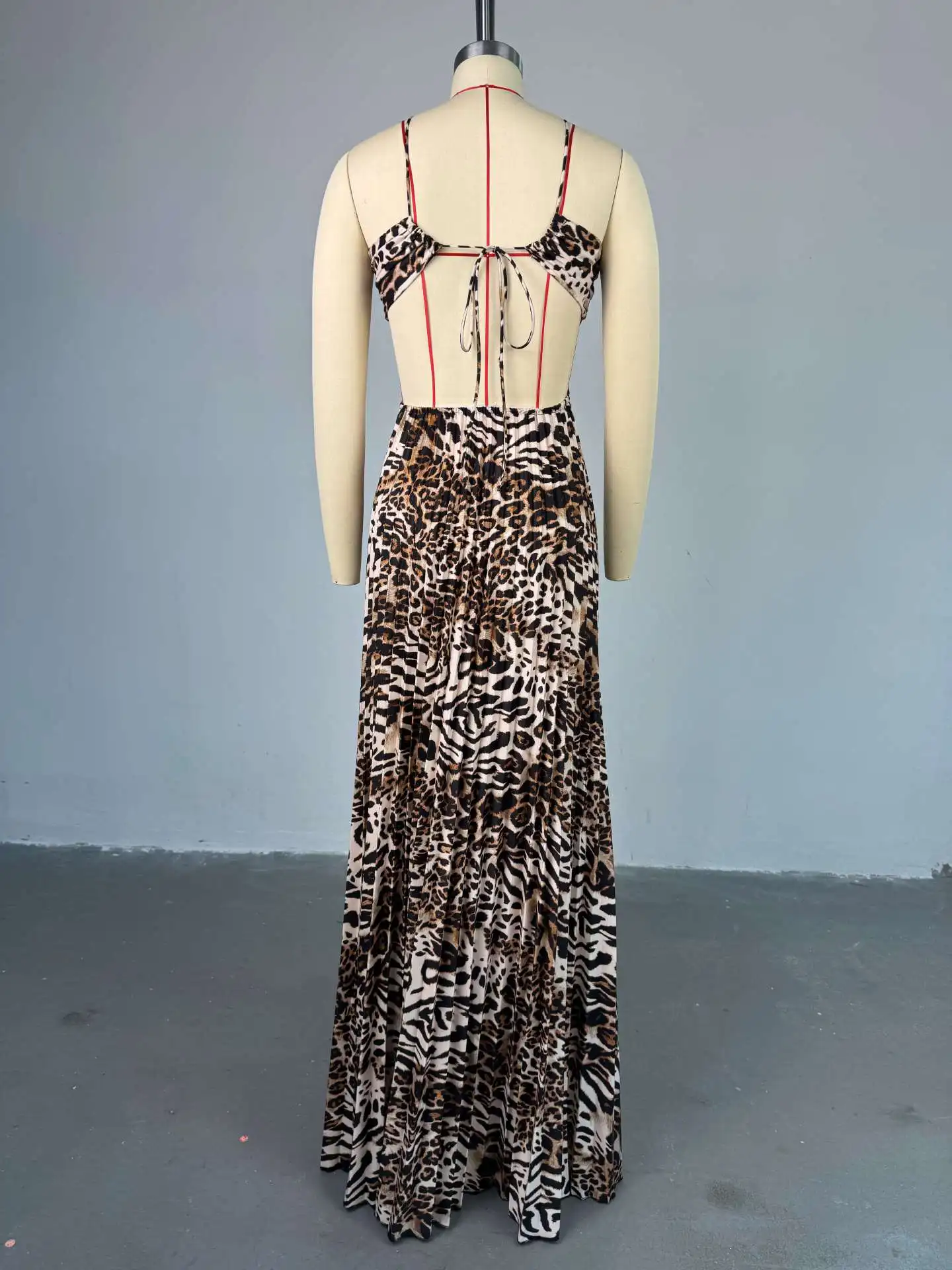 white scarf dress Pelagia Halter Scarf Tie Mini Dress White main image 1