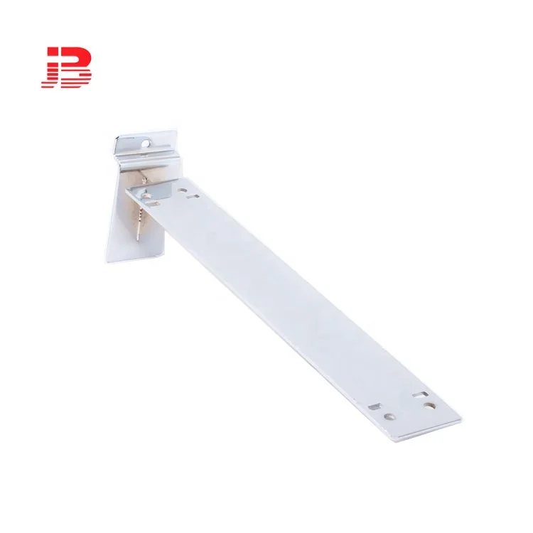 Slatwall chrome Metal Steel Shelf brackets for glass shelves