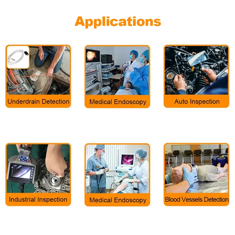 Micro 3.9mm Gynecological Endoscope Camera Module Hd PCB Board Borescope Inspection