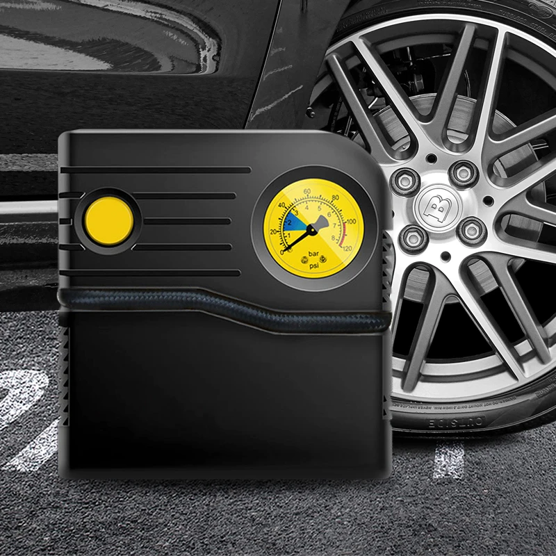 Портативный воздушный насос для автомобильных шин 12 В постоянного тока