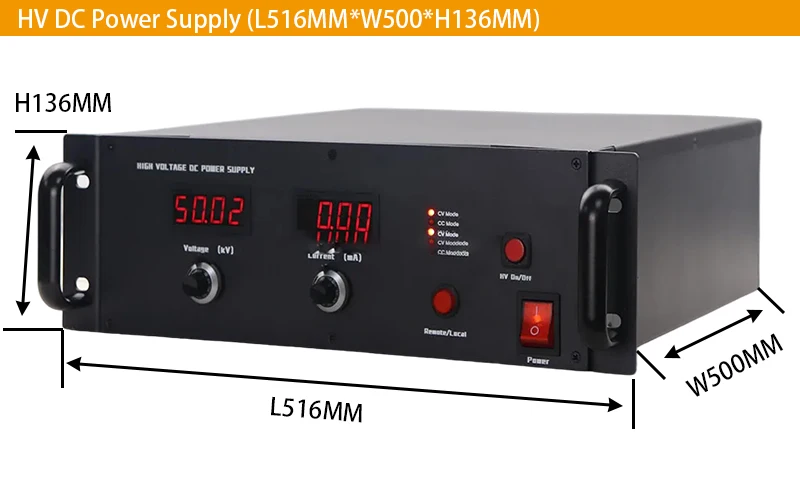 220v Ac to 100kv Dc High Voltage Ac Dc Power Supply 100kv 10ma 1000W Power Supply for Super Capacitor Charging