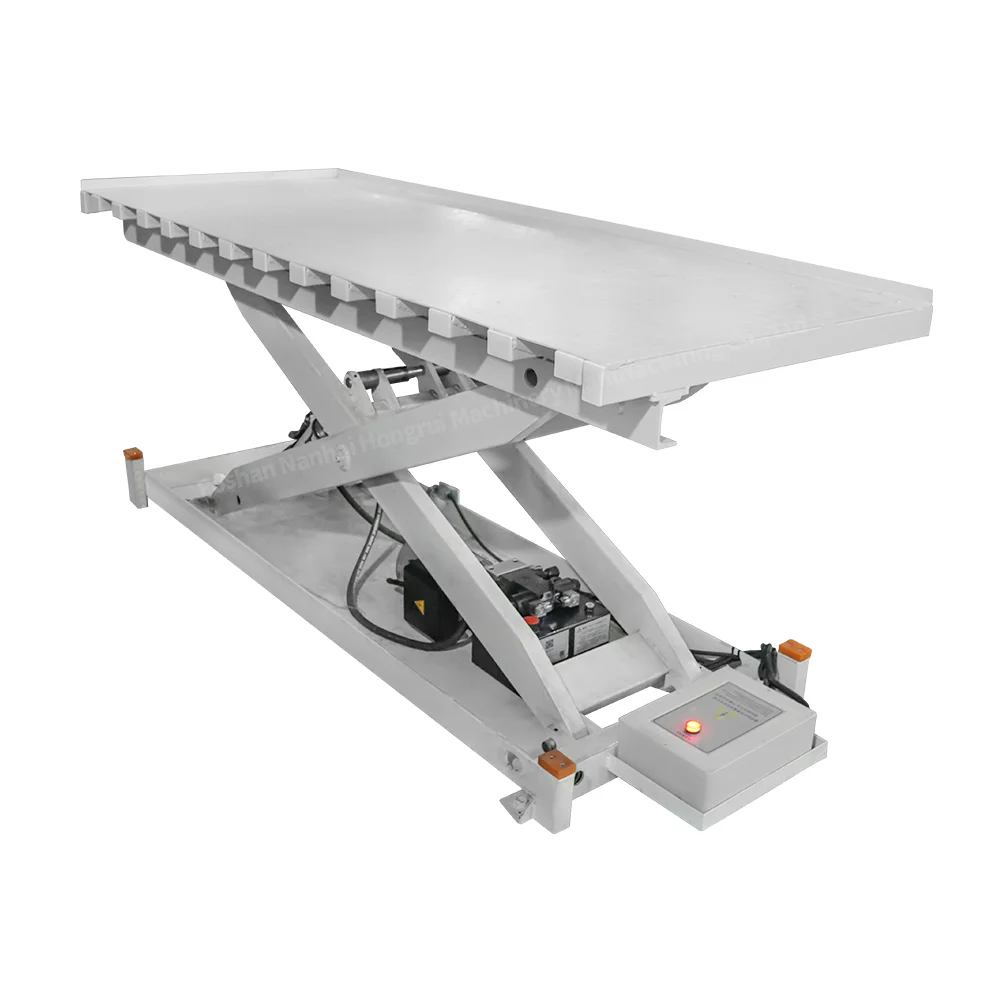 Smooth Lifting Foot Pedal Control Stationary Electric Scissor Lift Table  for Efficient Woodworking