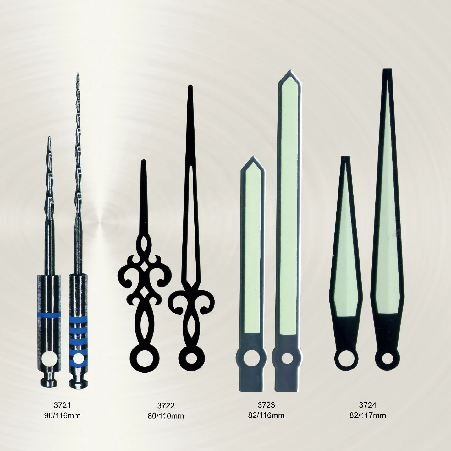 Accessories Aluminum Quartz Wall Clock Parts Youngtwon Movement Hands