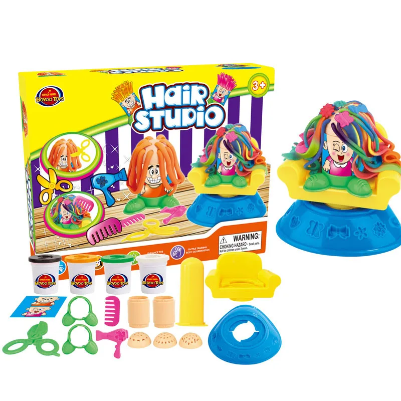 Wholesale Kids Non-toxic Diy Play Dough Hair Studio Game Toy Creative  Coloured Clay Play Set - Buy Play Dough,Clay Toys,Hair Clay Toy Product on  