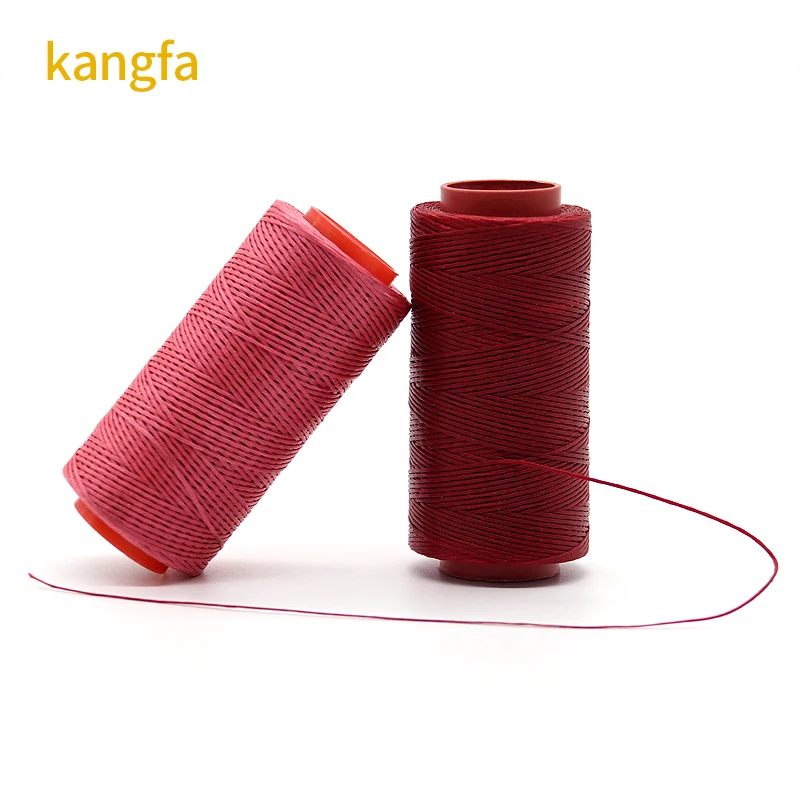 product leather upholstery 100 polyester wax thread 1mm high tenacity waxed thread 200m 210d for bracelets shoes thread-6