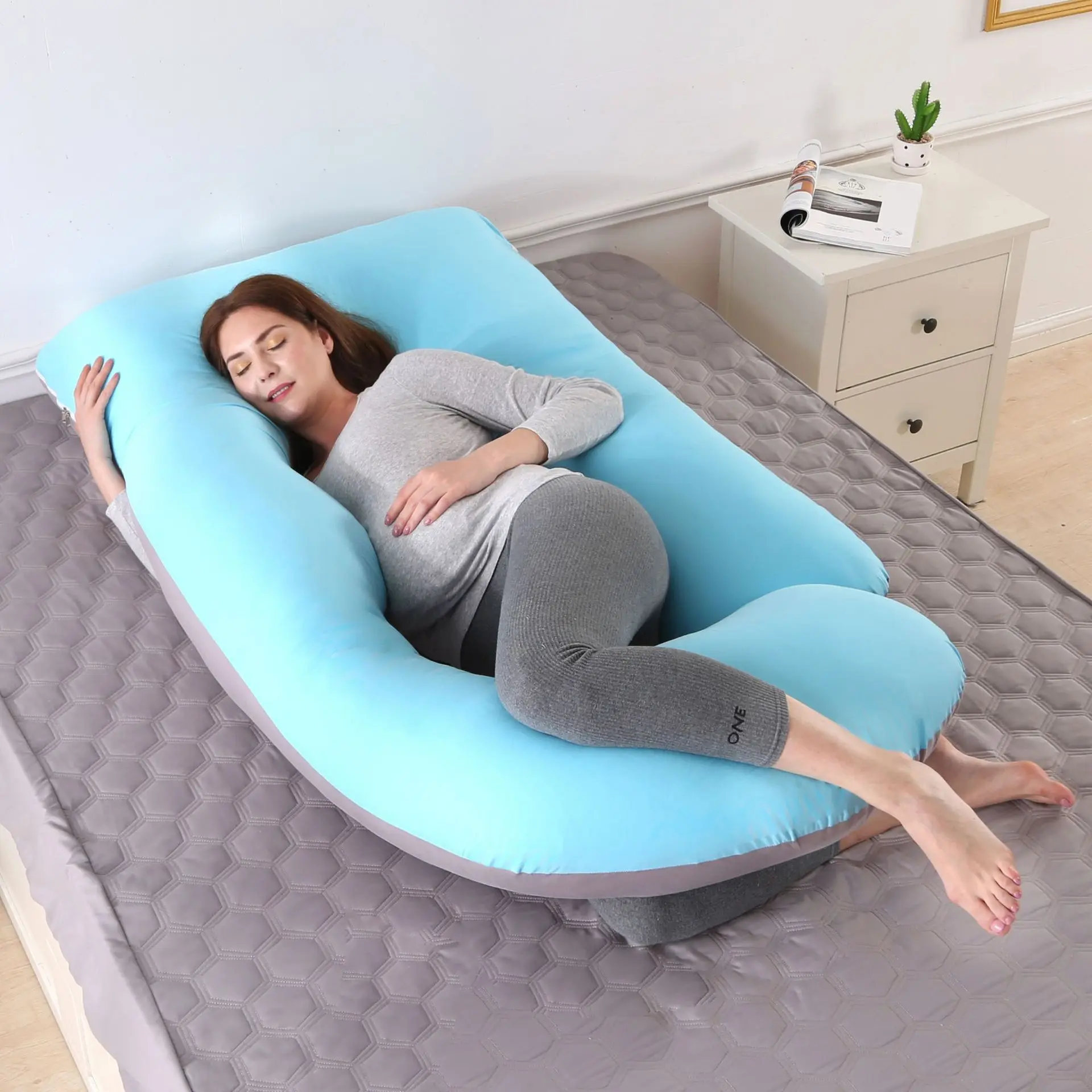 Pregnancy Pillows For Sleeping Memory Foam Filling U Shaped Pregnancy