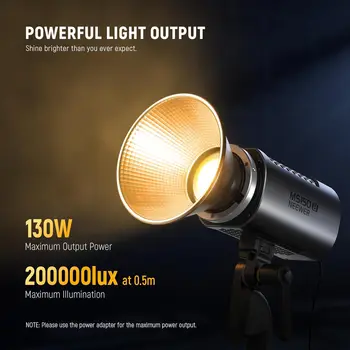 NEEWER MS150B 130W Bi Color LED Video Light Mini COB Portable Photography Lighting with App Control detail image