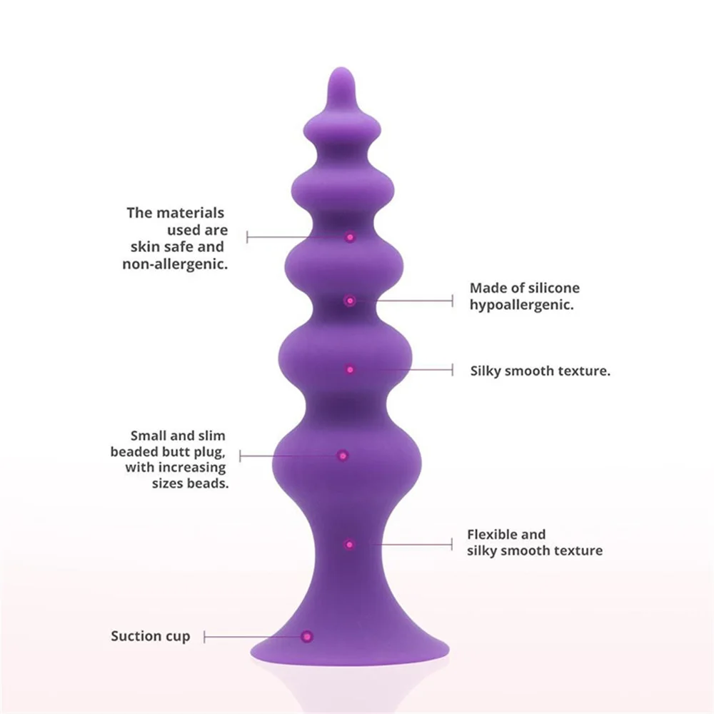 Hot Sale Butt Plug for Beginner Trotic Toys Anal Plug Adult Productsfor Men  Women Prostate Massager Silicone Anal Sex Toys