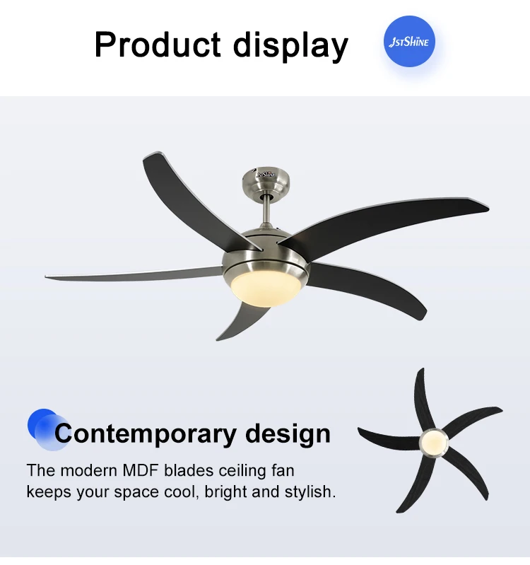 1stshine Ceiling Fan New Product Ideal 52 Inch Ac Remote Control Led