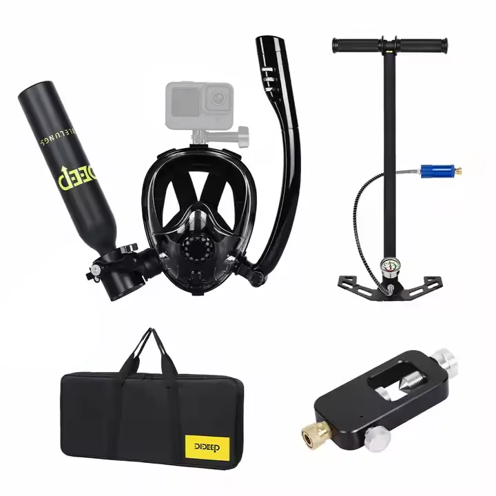 RS DIDEEP X3000PLUS Refillable 0.5L Mini Scuba Lung Breathing Air Tank With Sub Mask Portable Bag