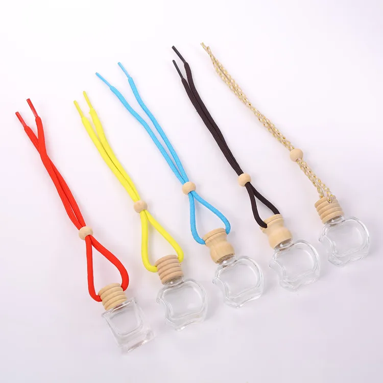 Wholesale 5ml 8ml 10ml Diffuser Frosted Car Perfume Bottle with Wooden Cap