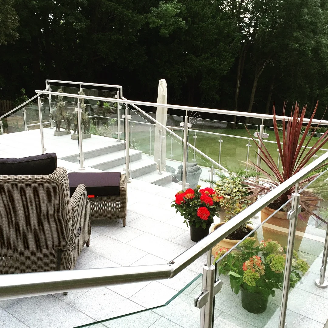 Stainless Steel Outdoor Indoor Stair Handrail Balustrade Column Deck ...
