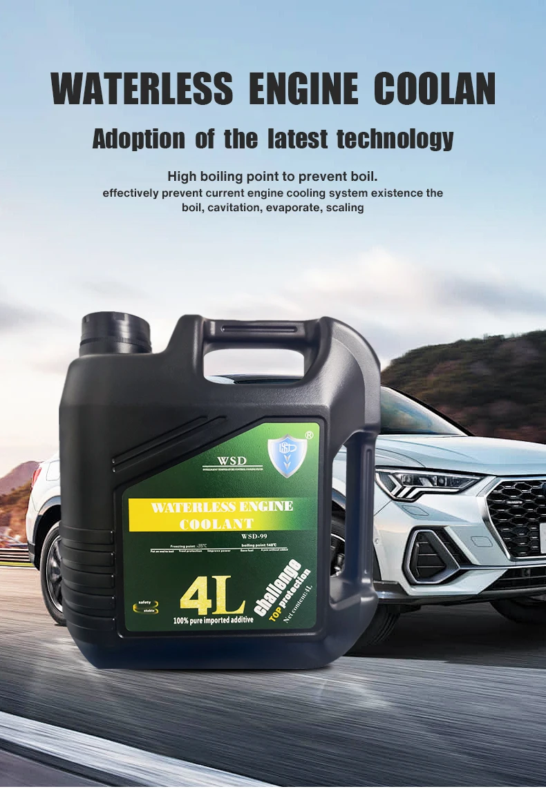 Antifreezing 35 Degrees Celsius Coolant Engine Protection Applicable