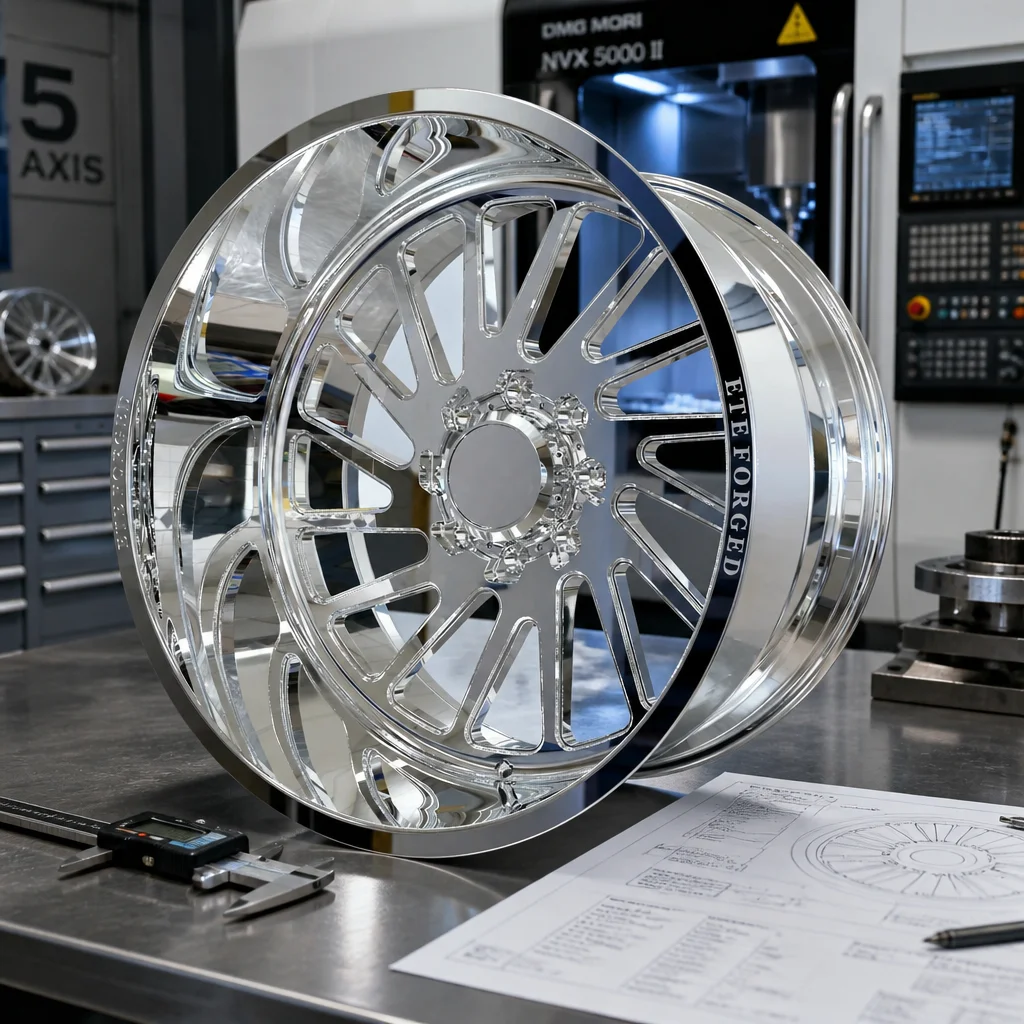 Custom 24 26 28 Inch Forged Wheels for Ford F150 Raptor Chevy Silverado GMC Sierra | Deep Dish Chrome Monoblock Rims
