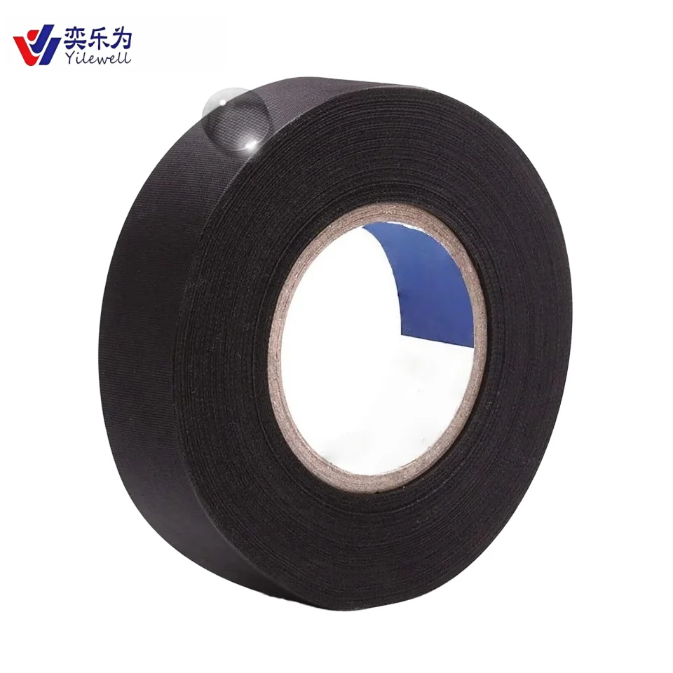 Waterproof Heat-Resistant Single-Sided Pressure Sensitive Acrylic Adhesive Sticker Auto Wiring Masking Cloth Fabric Wrap Harness