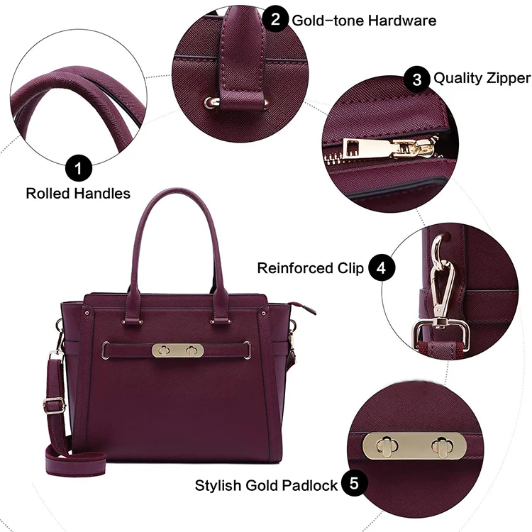 Luxury Designer Women Tote Business Handbag Top Handle Small Womens ...