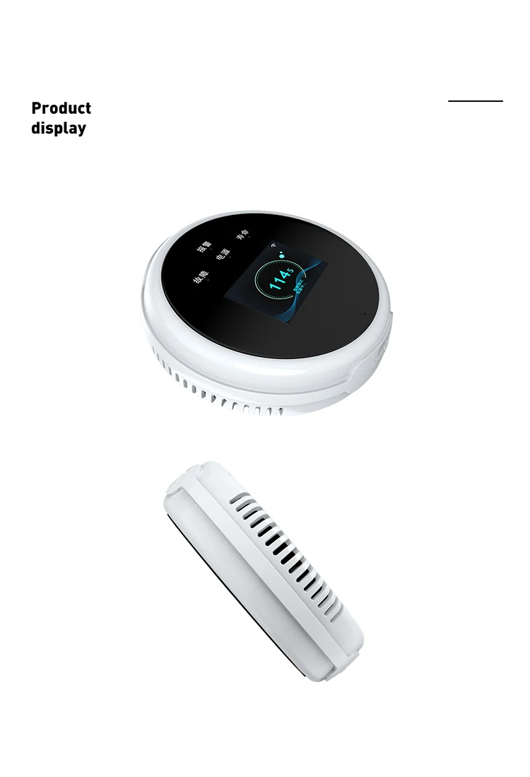 Tuya wireless gas leak detectors with LCD screen display support WIFI connection