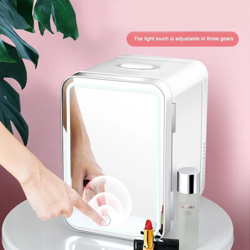 Hot Sale 8L Small Beer Cooler Mini Beauty Fridge With Mirror Cosmetic  Makeup Skincare Car Refrigerators Nevera Pequena - Buy Hot Sale 8L Small  Beer Cooler Mini Beauty Fridge With Mirror Cosmetic