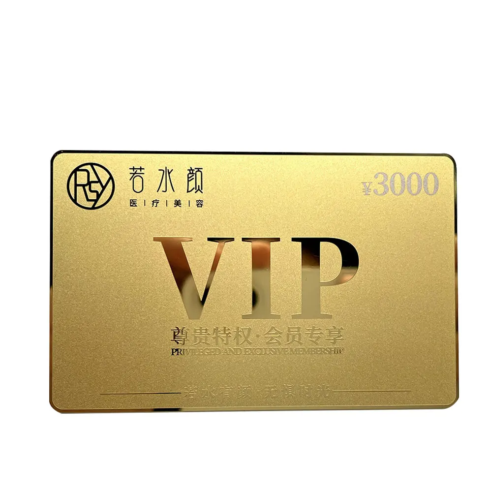 Customized Metal Membership Card Matte Black Stainless Steel Bank ...