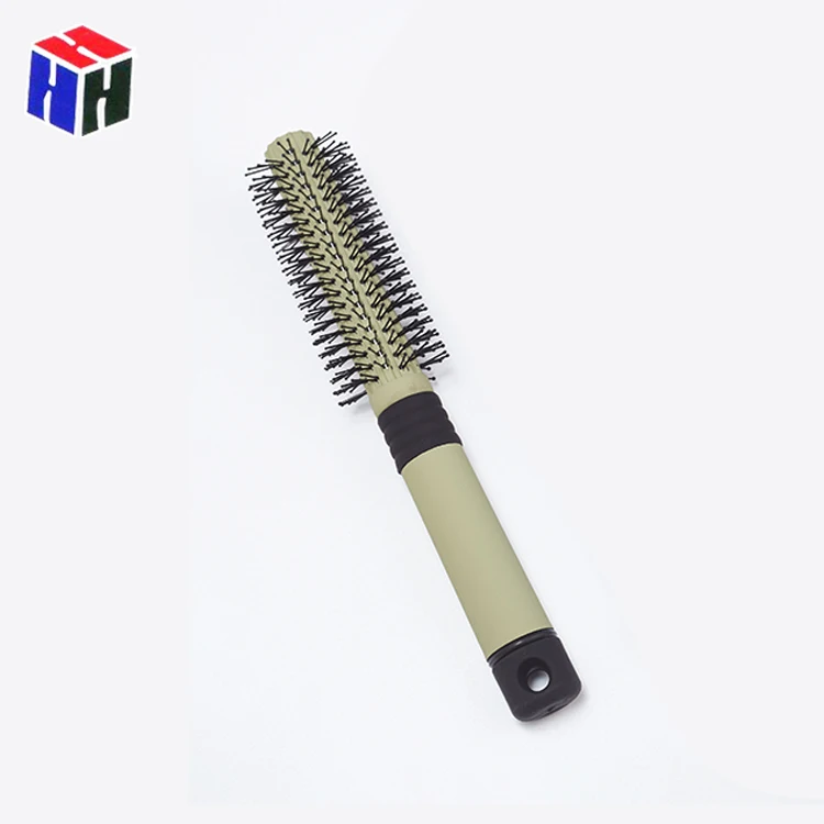 Factory Custom Logo Soft Nylon Bristle Detangling Plastic Colorful Hair Brush