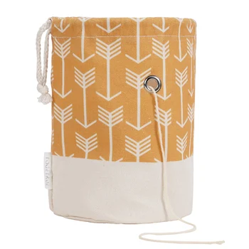 Wholesale Portable Drawstring Reusable Knitting Bag for Yarn Storage Bag Needle Crocheting Balls Organizer