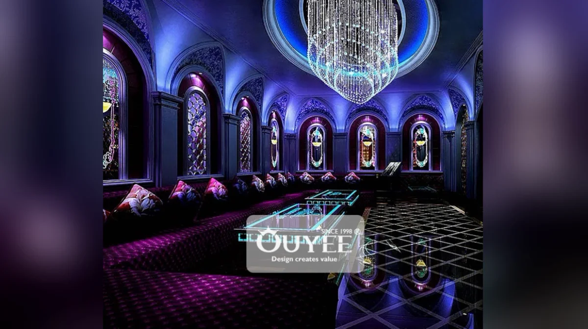 Luxury Cocktail Bar Supplied Furniture Shisha Bar Chair For Night Club With Led Portable Dance