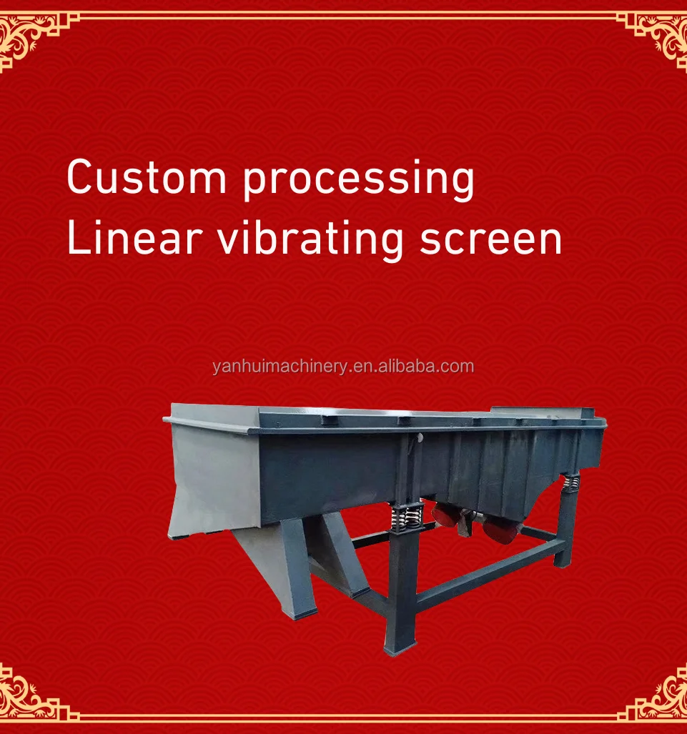 Sieve Shaker Vibrating Sieve Machine Automatic Sand Gravel Separator Sieving Machine Rectangle Linear Vibrator Screen