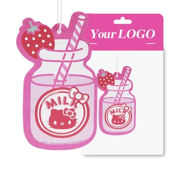 China wholesale custom made paper hanging fragrance car perfume make your own logo air fresheners header cards