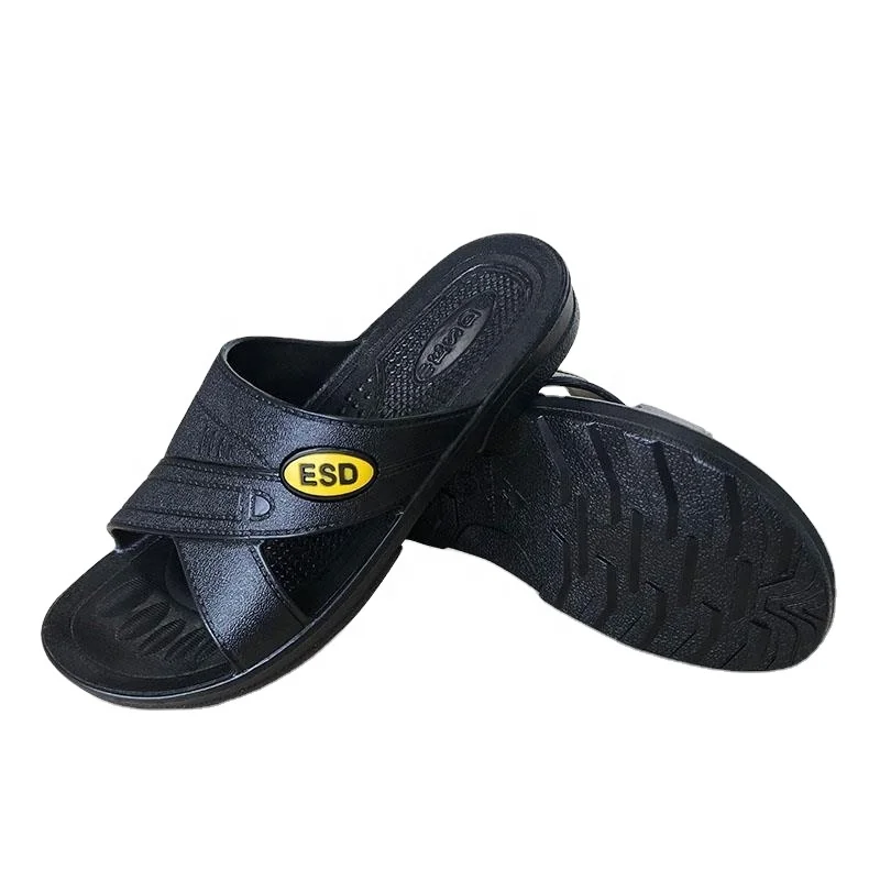 Unisex SPU Anti-Static Work Safety Sandal Cleanroom ESD Slipper for Electronics & Semiconductor Factory Antistatic Clog Sandal