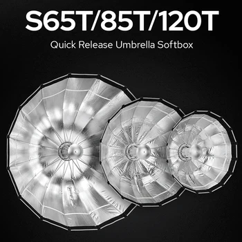 Godox Accessories S65T 65cm Speedlite Portable Octagon Umbrella Softbox Honeycomb Grid Bowens Mount Studio Flash Live LED Light product image