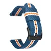 Blue-white-yellow-black buckle