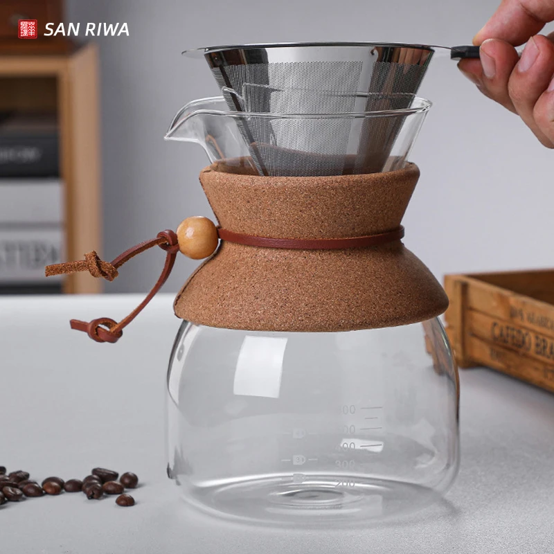 Pour Over Glass Coffee Maker 