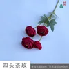 Rosa de Té de Cuatro Cabezas XHX Roja