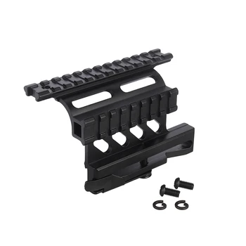 Professional Tactical 12 Top Slots and 8 Side Slot Metal Guide Double Sided Mounting Bracket
