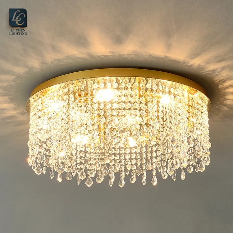 C0041 New Design Indoor Decoration Living Room Dining Room Modern LED Crystal Ceiling Lamp