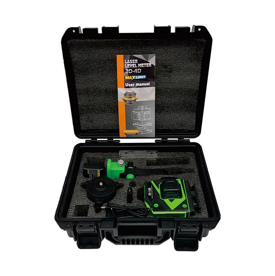 Construction Green 12 Line Self Leveling 360 Automatic Rotary Laser Level