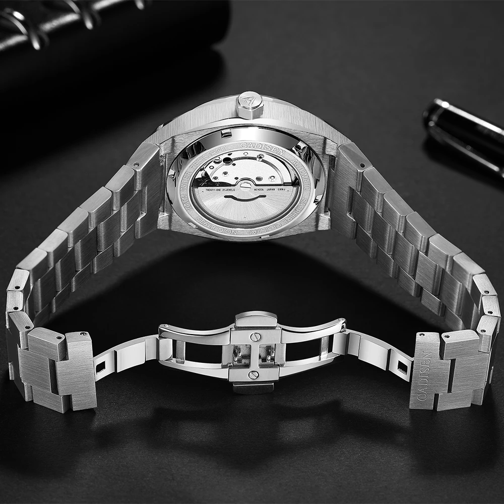 CADISEN C8193M Automatic Men's Watch - Stainless Steel, Japan