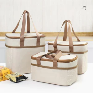 2026 Wholesale Insulated Aluminum Foil Waterproof Food Delivery Cooler Backpack Custom Large Capacity Picnic Easy Clean Bag