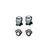 Fiore per scarpe Panda, set da 4