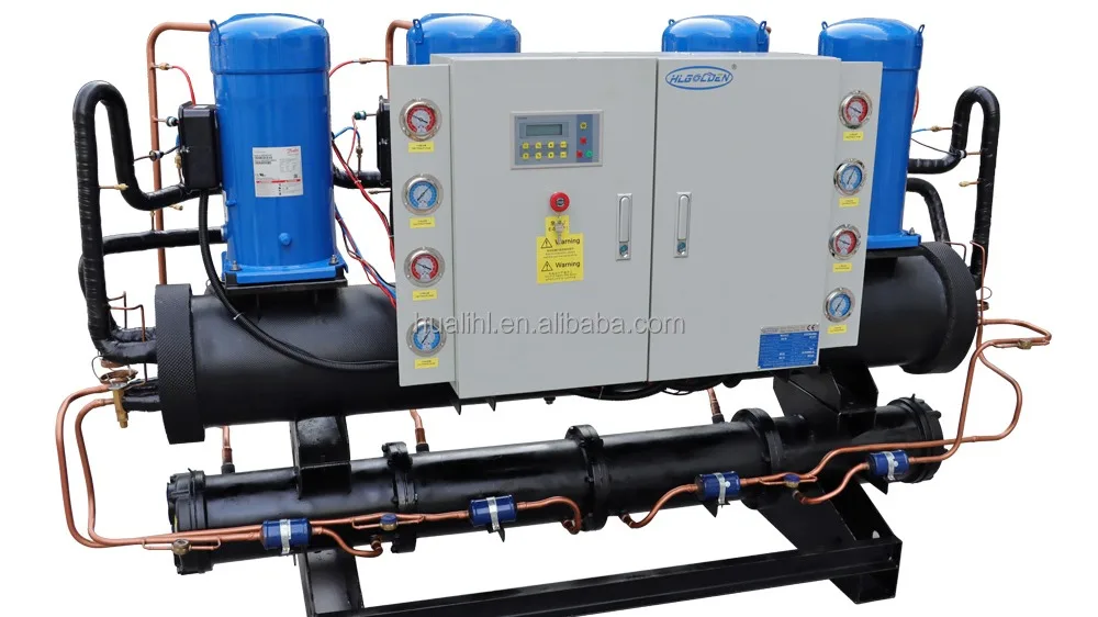 40 Hp Screw Watercooled Condensing Unit / Industry Chiller Water