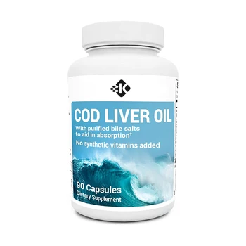 Private label joint bone and muscle supplements rich in omega-3 fatty acids DHA and EPA gluten free cod liver oil soft capsules