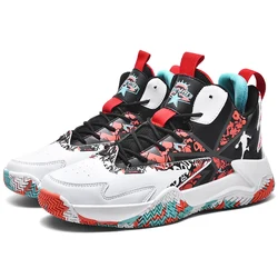 Мужские Нескользящие баскетбольные туфли, черные, для спорта на открытом воздухе, лидер продаж 2021