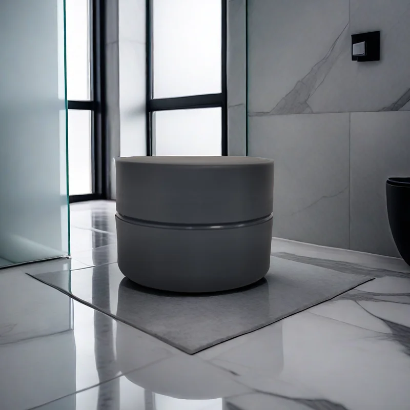 60g Matte Black Cosmetic Jar Packaging With Box Empty Face Mask Packaging Cosmetic Double Deck 2oz Jar