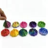 Fleurs rondes, lot de 10 couleurs assorties