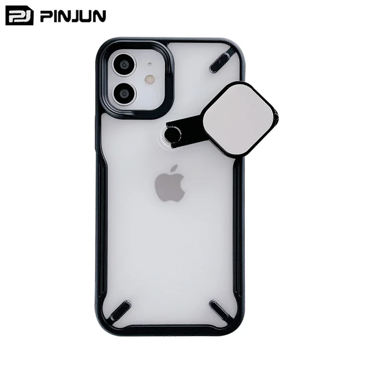 For OPPO Reno 4g N3 Flip Reno10 Pro case Transparent Colorful Frame with  Mirror Phone Back Cover Lady Make up Mirror Phone