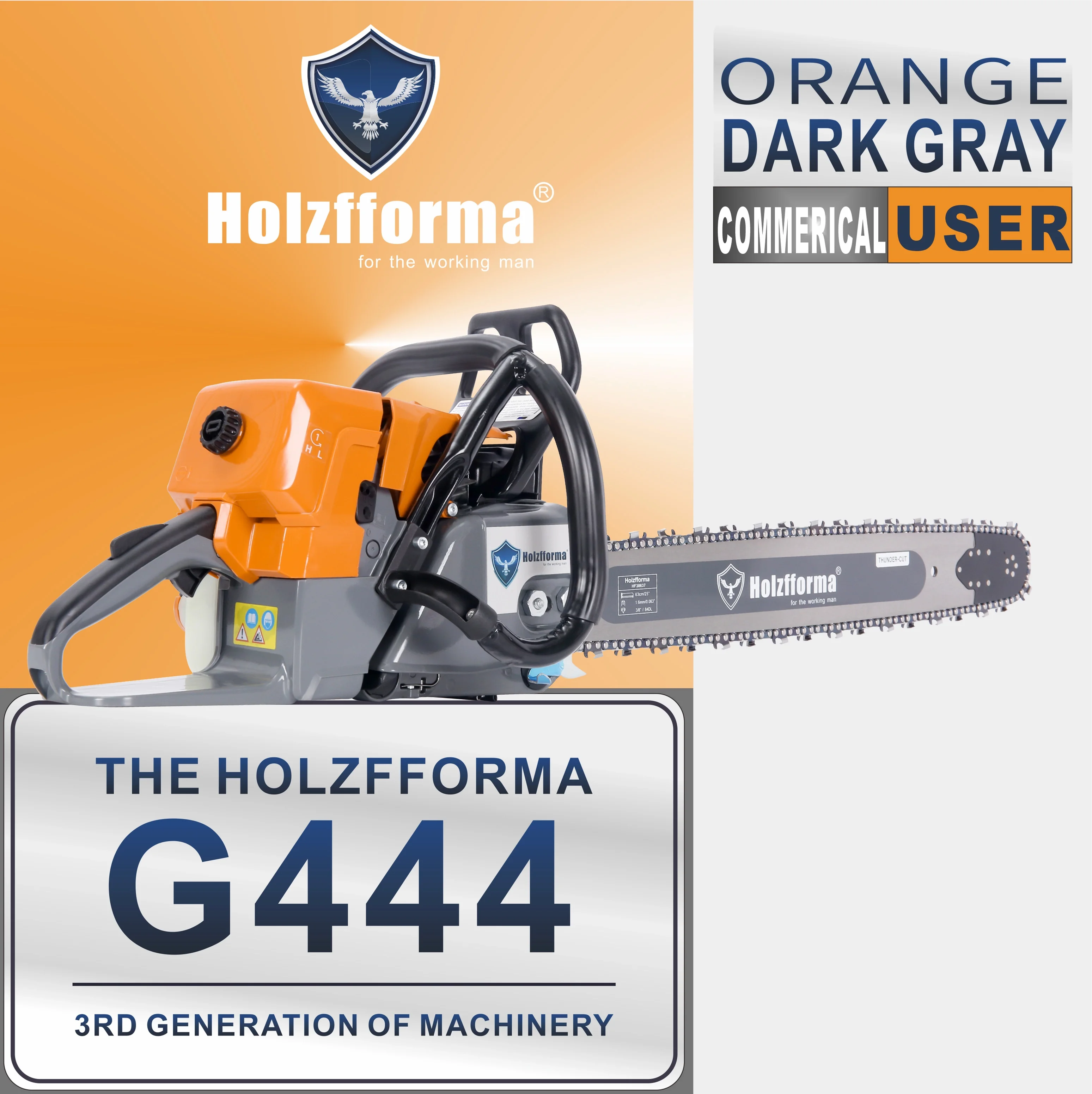 71cc Holzfforma Blue Thunder G444 ガソリンチェーンソー MS440 044対応